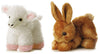 Aurora Plush 8" Mini Flopsies Bundle, Bitty Bunny & Lana Lamb, Brown