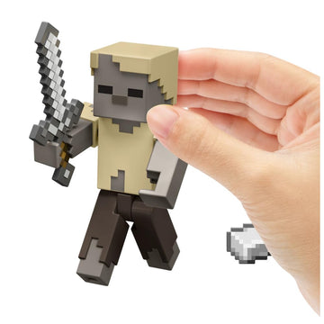 Mattel Minecraft Vanilla 3.25" Husk Action Figure for Kids Ages 6 and Up