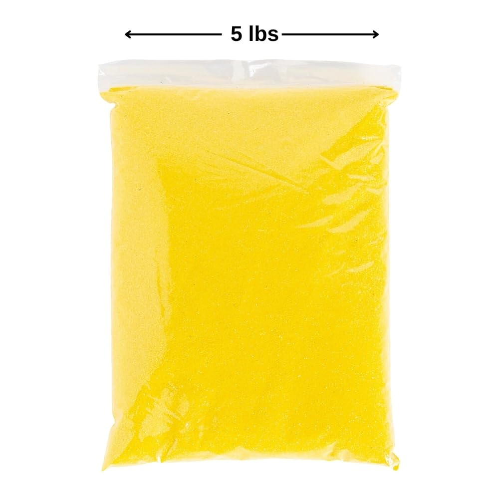 Yellow Bulk Sand (5Lb) - Crafts for Kids and Fun Home Activities