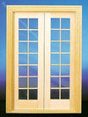 Handley House Dollhouse Miniature Double French Doors for Interior or Exterior