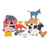 Tender Leaf Toys - Stacking Farmyard Set for Kids - Animal Set for Encouraging Logical Thinking, Inspire Imaginative and Pretend Play