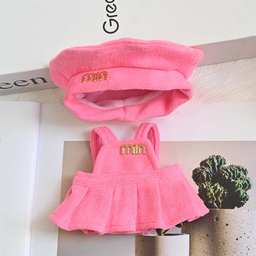Doll Clothes for 17cm Dolls, Pink Premium Stylish Adorable Luxury Dolls Clothes Accessories ?No Doll Included?
