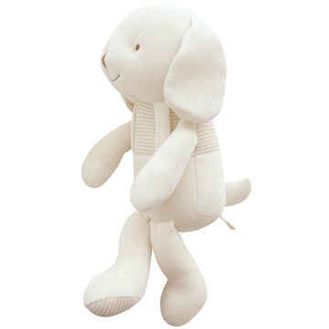 Super Soft Organic Cotton Baby First Friend (Hello! Puppy) Attachment Doll for Baby, Pillow Buddy, Plush Animal Toys, Organic Toys, Stuffed Animal