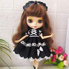 leoglint Blythe Doll Clothes, Dress Clothing for Blythe Doll 30 cm 1/6 Bjd Dolls Azone ICY Licca Doll (Black)