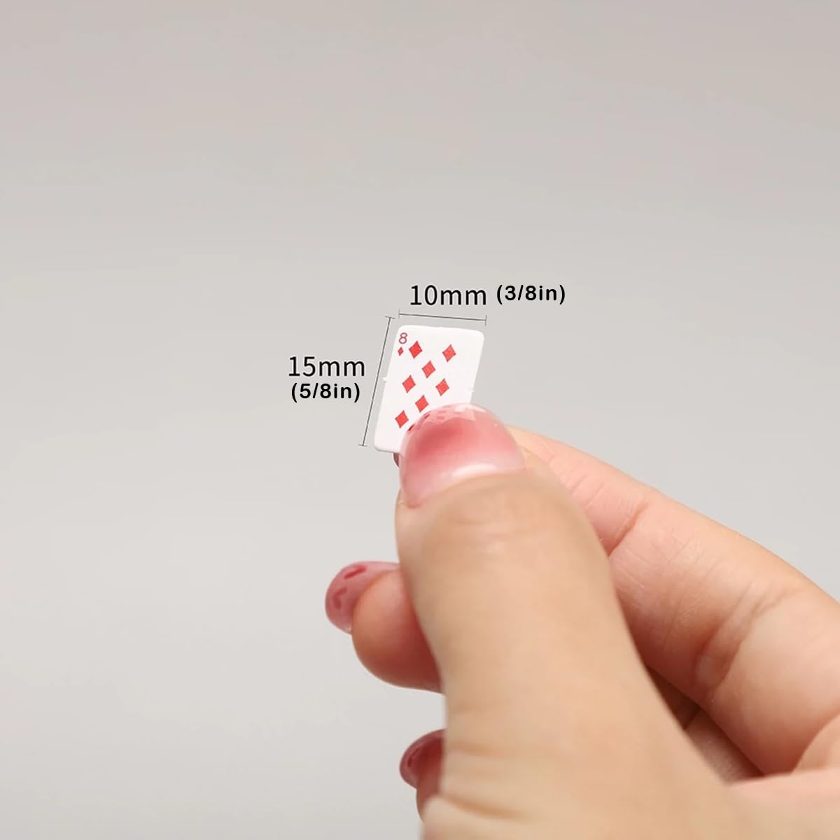 RillyRellow Miniature Poker Playing Cards, Dollhouse Miniatures Poker, Mini Card 1/12 Poker Cards, Mini Playing Cards, for Dollhouse Miniatures