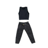 1/12 Action Figure Clothes,Two-Piece Set for 7" Muscular Male Action Figures,1:12 Scale mininature Clothing Suit. (Black Vest and Pants)