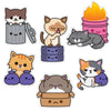 100% Soft Trash Kitties Sticker Pack - Series 1
