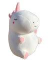 Plushland Soft Plush Unicorn Pillow Stuffed Animal Hugging White Throw Pillow Cushion Toy for Kids Teens Adult Gift Birthday, Valentine, Christmas