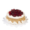 Town Square Miniatures Dolls House Decorated Berry Cake on Doily Miniature Shop Dining Room Accessory