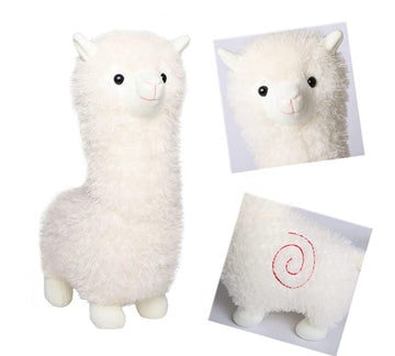 JOSON Alpaca Plush Toy, Super Cute Camel Stuffed Animal Pillow for Birthday, Christmas, Valentine's Day Gift (18 inch White)