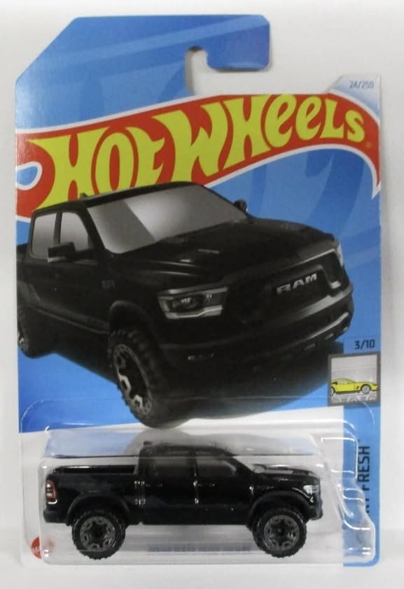 Hot Wheels 2020 Ram 1500 Rebel (Black) 3/10 Factory Fresh Diecast Truck