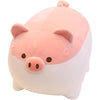 Levenkeness Soft Fat Pig Plush Hugging Pillow,Cute Piggy Stuffed Animal Doll Toy Gifts for Bedding, Kids Birthday, Valentine, Christmas (Pink, 19.7")