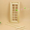 1:12 Scale 14 Panel French Glass Door Dollhouse Miniatures Kit; 3.38"x7.67"H c