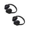 2Pcs Black 1:12 Dollhouse Headphones Miniature Headset Model Toy Micro Landscape Decoration Dollhouse Accessories