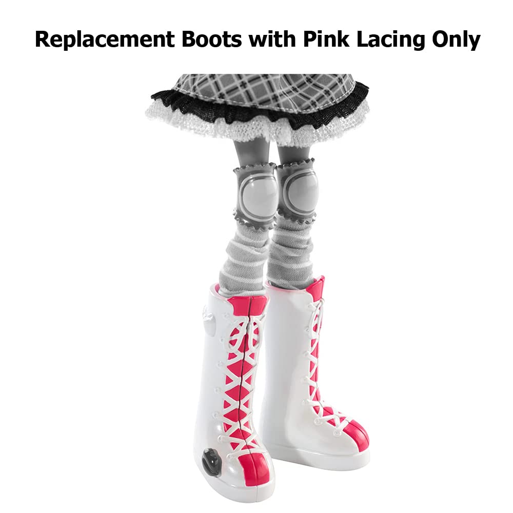 Replacement Parts for Kuu Kuu Harajuku Fashion Doll FFB22 - Replacement Boots with Pink Lacing