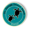 Squiddy St George Island Beach Florida - Vinyl Sticker, 7 in