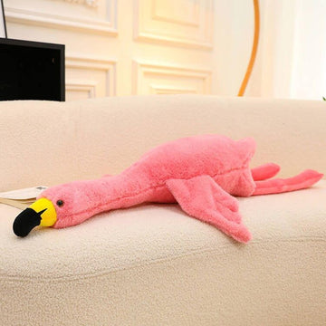 XQEYNT Pink Flamingo Plush Pillow Stuffed Animal - 34 Inch Ultra Soft & Cute Flamingo Gift, Huggable Stress Relief for Bedroom, Office, Car, for Kids