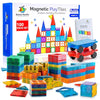 SUNNY AUNTIE Magnetic Tiles 100 PCS with 2 Cars - Magnetic Building Tiles STEM Toy for Kids Ages 3-8, Magnet Construction Set for Boys & Girls