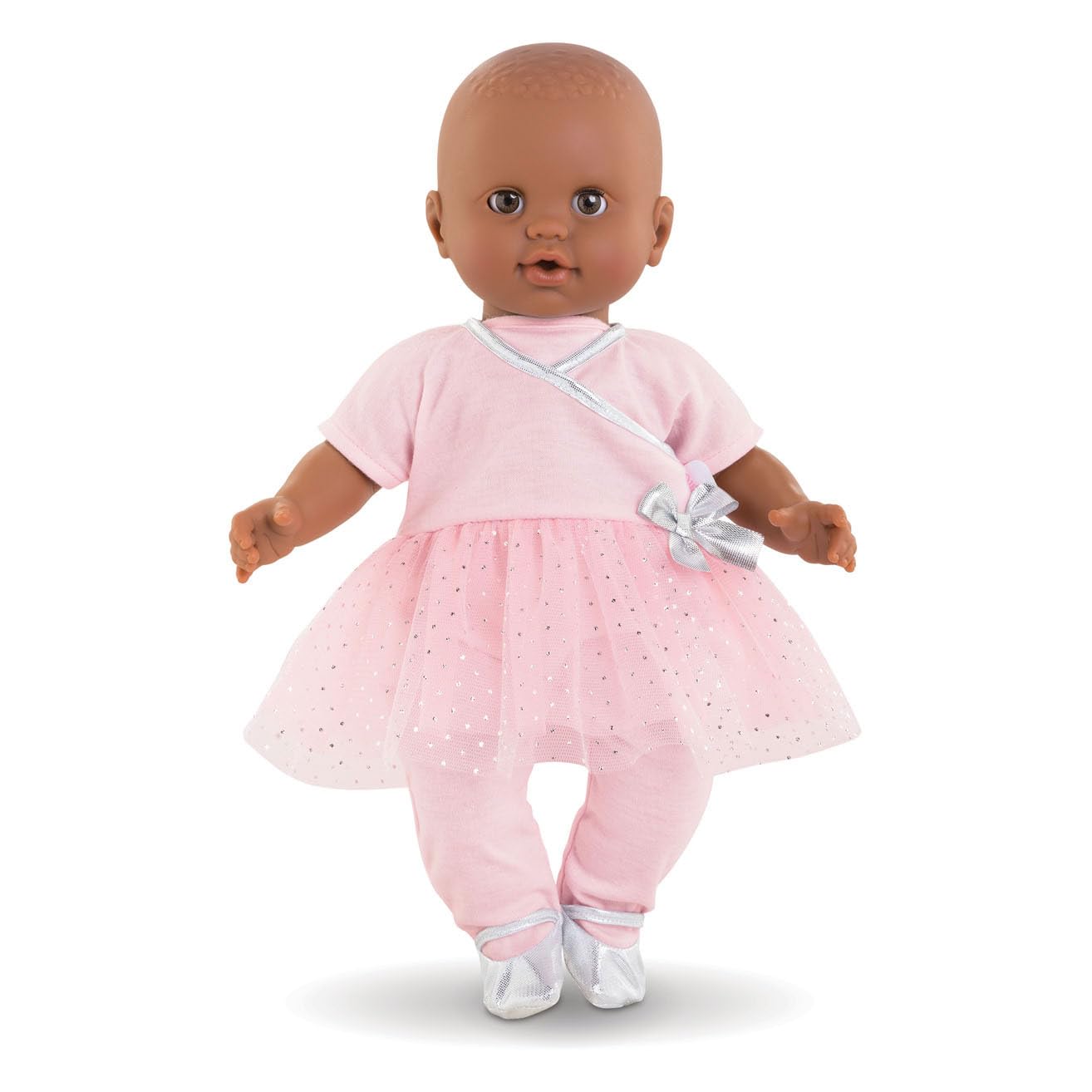 Corolle Sport Dance Baby Doll Outfit Set - Premium Mon Grand Poupon Baby Doll Clothes and Accessories fit 14" Dolls , Pink