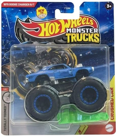 Hot Wheels Monster Trucks 1970 Dodge Charger R/T Totally Tooned 1/4, New for 2025