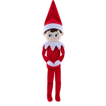 The Elf on the Shelf Plushee Pals - 17-inch Scout Elf Plush Toys Blue Eyed Boy- Huggable and Lovable Stuffed Elf Plush