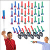 Stomp Rocket Squeeze Rocket 8 Player Party Pack - Includes 8 Launchers, 40 Soft Foam Rockets - Rocket Launcher STEM Gift - Ages 4 & Up - Fun Backyard