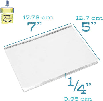 Gel Press Monoprinting Print Plates - 5” x 7” Gel Plate Class Pack Value Pack - Printmaking Supplies - Reusable Gel Printing Plates for Press Art