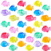Niceup 130pcs Plastic Little Tropical Fish Ocean Party Favors Sensory Bin Filller Bulk Fake Fishes Miniature Toys Under Sea Mermaid Pool Diving Gems