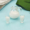 SXFSE Dollhouse Decoration Accessories, 1:12/1:6 Dollhouse Miniature Scene Mode Milk Set Pretend Play Toy