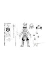 NECA Usagi Yojimbo Black & White Ver. Scale Action Fig. 18 cm Usagi yojimbo