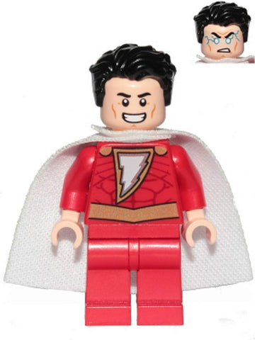 LEGO Superheroes: Shazam Minifigure with Extra Hair and Power Blasts
