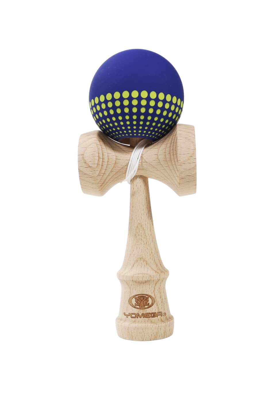 Yomega Pro Model Kendama - The Traditional Japanese Toss and Catch Skill Game with Rubberized Paint for Easier Skill Building Play (Dark Blue)