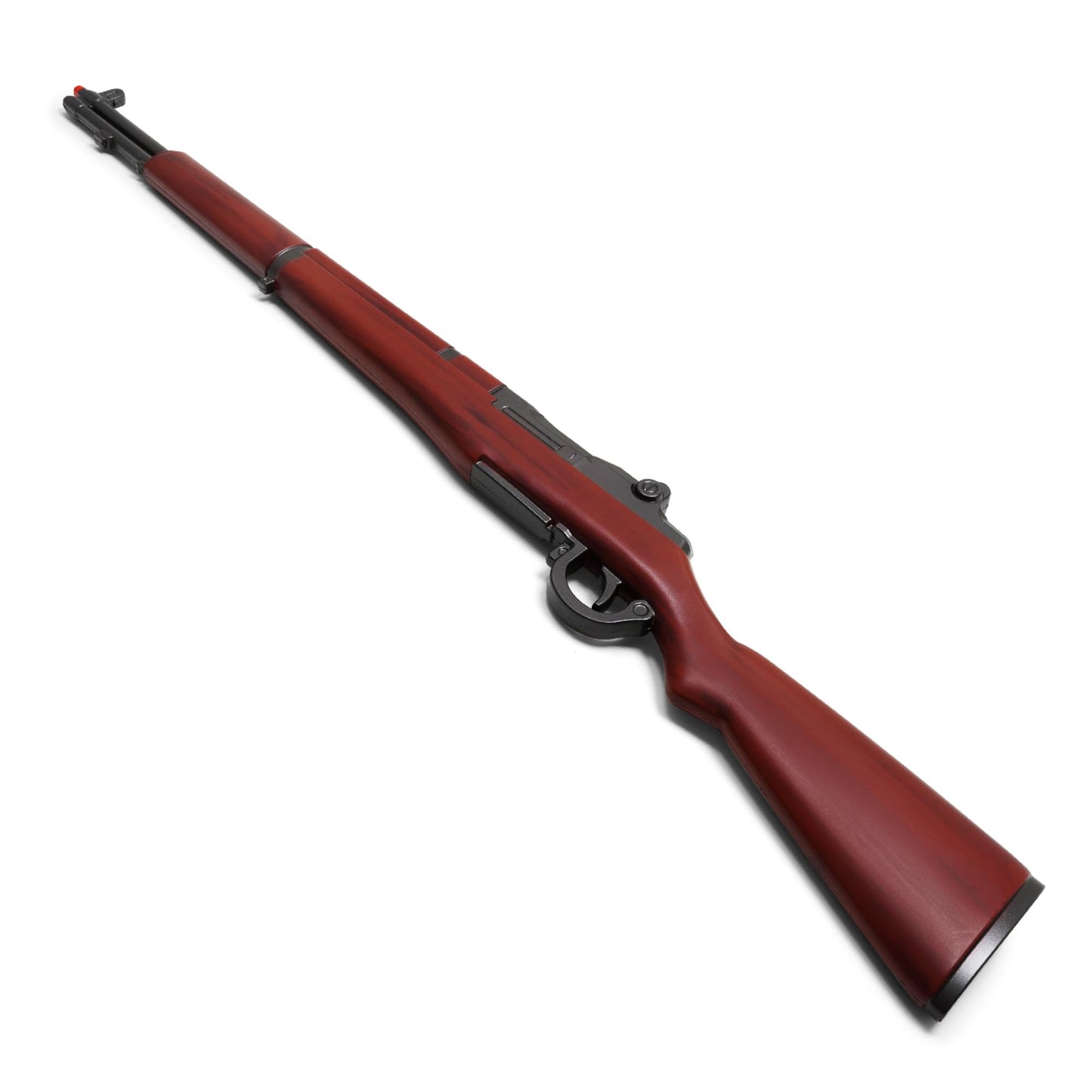 Full Size 43.5" WWII Style Foam M1 Rifle Prop - Wood Texture, Lightweight Non-Functional Military Cosplay Display for Adults