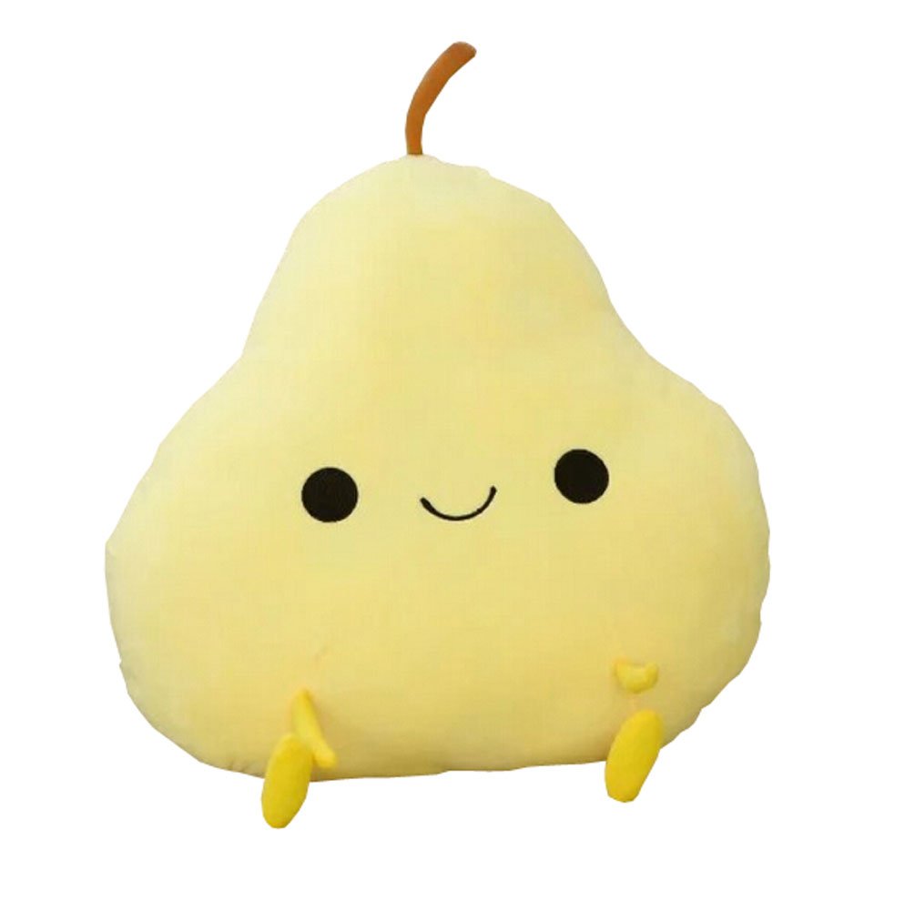 MYtodo Creative Fruit Oranges Mango Peach Pillow Cushion Chair Pad Plush Toy Birthday Gift (Pear)