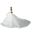 Fashion Princess Wedding Dress Party Gown Clothes for 11.5inch Doll Fishtail Dresses 1:6 Dolls Accessories (Style B)