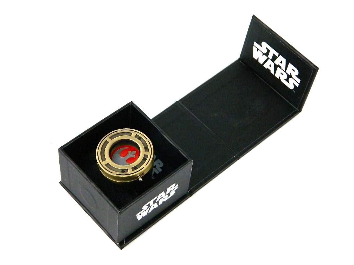 STAR WARS Rose Tico’s Resistance Ring With Shutter Prop Replica - Size 7 - The Last Jedi Collectible Accessory And Jewelry - Unique Gift for Halloween