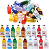 18-Piece Miniature Beverage Bottles Set - Realistic Beer & Soda Bottles, 1:12 Scale Dollhouse Drink Accessories for Tabletop Décor, DIY Crafts,