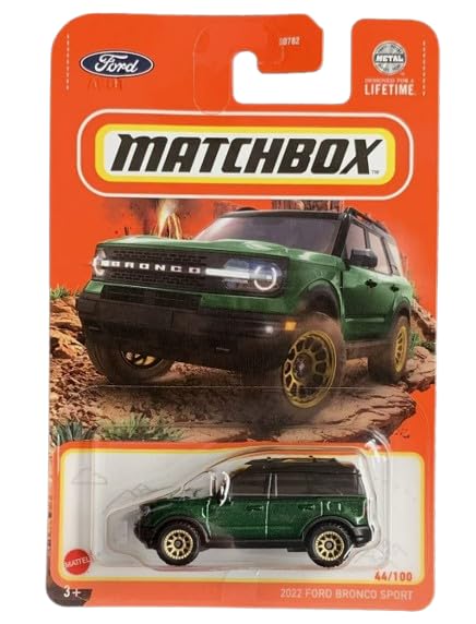 Matchbox 2022 Ford Bronco Sport (Green), 1:64 Scale