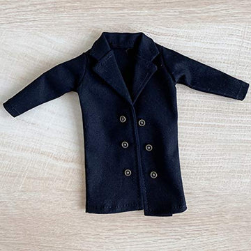 leoglint Blythe Doll Clothes, Coat Clothing for Blythe Doll 30 cm 1/6 Bjd Dolls Azone ICY Licca Doll (Black only Coat)
