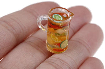 CoscosX 13 Pcs 1:12 Colourful Cocktail Cup Drink Juice Tea Beverage Bottle Jam Jar Toys,Simulation Drink Wine Glass Model for Dollhouse,Dolls House