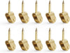 10 Pcs Gold Dollhouse Miniature Gold Pulley Decorations, 1/12 Scale DIY Accessories?Dollhouse Decor Shooting Props