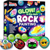 Rock Painting Kit- Glow in The Dark Rock Kit, Arts and Crafts for Kids Ages 6-12, Art Supplies Toy, Kids Craft Paint Kits, Arts & Crafts for Boys