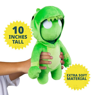 Gang Beasts Super Stretchy Plush - Green Dragon - 10 Inches - Cute Plush Toys for Kids Toys - Collect All Four Characters - Huggable Plush Kids Toys