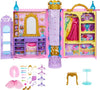 Mattel Disney Princess Toys, Ready for the Ball Closet Playset Opens to 2 Feet Wide & Includes 2 Fashions, 25 Accessories, Storage & More