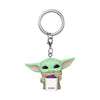 Funko Pop! Keychain: Mandalorian & Grogu - Grogu with snack - Collectable Vinyl Figure - Gift Idea - Official Merchandise - Toys for Kids & Adults
