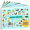 Animals Habitat 500+ Kids Sticker Book by Cupkin Toddler Airplane Travel Activity Coloring and Sticker Book, Road Trip Essentials, 12 Coloring Pages +