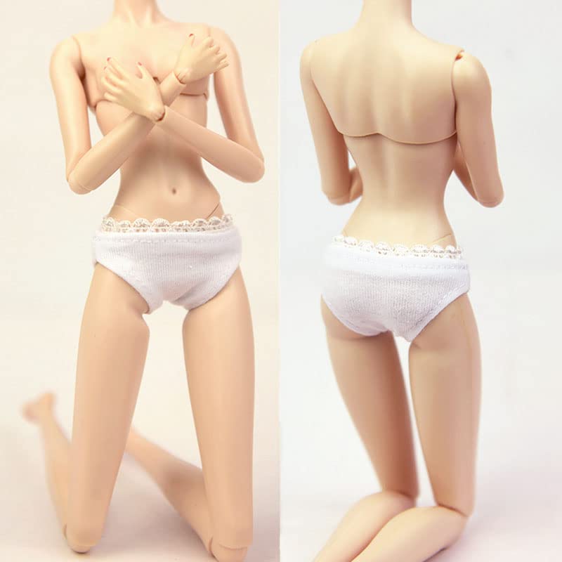Lace Doll Underwear Clothes Set Fits for 11.5 Inch Girl Briefs 1/6 Doll Accessories (3 pcs White Briefs)
