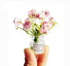 Miniature Flower in Vase Dollhouse Mini Jasmine Flowers Handmade Easily Matched Dollhouse Accessories Flower Vase Set Model Decor for 1:6 or1:8 Scale