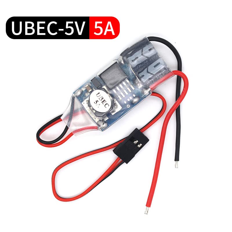 SoloGood 2Pcs RC BEC UBEC 5V 5A Step Down UBEC Module 2S 3S 4S for FPV Quadcopter Airplane Servo Car Boat Model