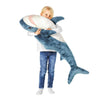 XIYUAN 39.3-Inch SharkPlush Toy Giant SharkStuffed Animal Soft SharkPillow Cushion Shark Plush Pillow Chubby Stuffed Shark Toy Bedtime Gift Throw